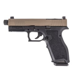 PSA Dagger Full Size - S 9mm Pistol With Extreme Carry Cut RMR Slide & Threaded Barrel, Two-Tone FDE