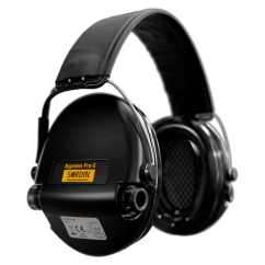Sordin Supreme Pro-X LED  - black shells, black fabric, gel earcups, LED light-KOPIE