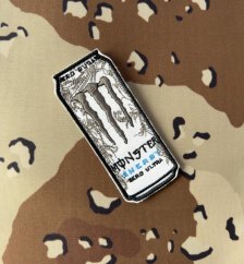White Monster Energy nášivka