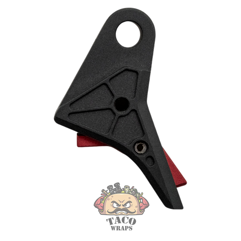Taco Wraps Jazýček + Glock Performance Trigger vč. searu! - Barva: Černý jazýček s červenou pojistkou