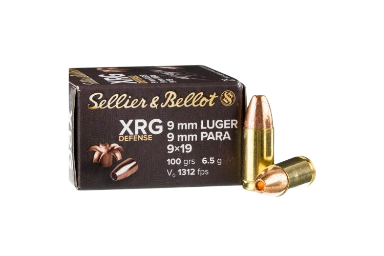 S&B 9x19 mm Nontox XRG Defence 100 grs