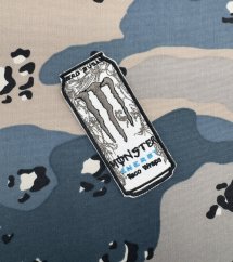 White Monster Energy nášivka