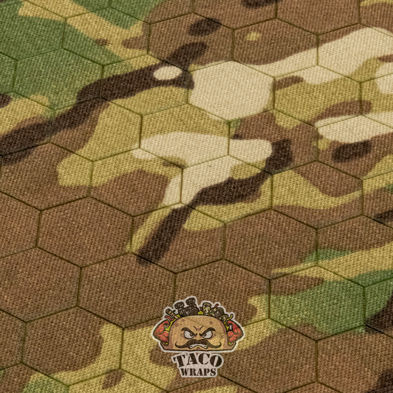 Taco Wraps 1" Hexagon - Barva: Tiger Stripe