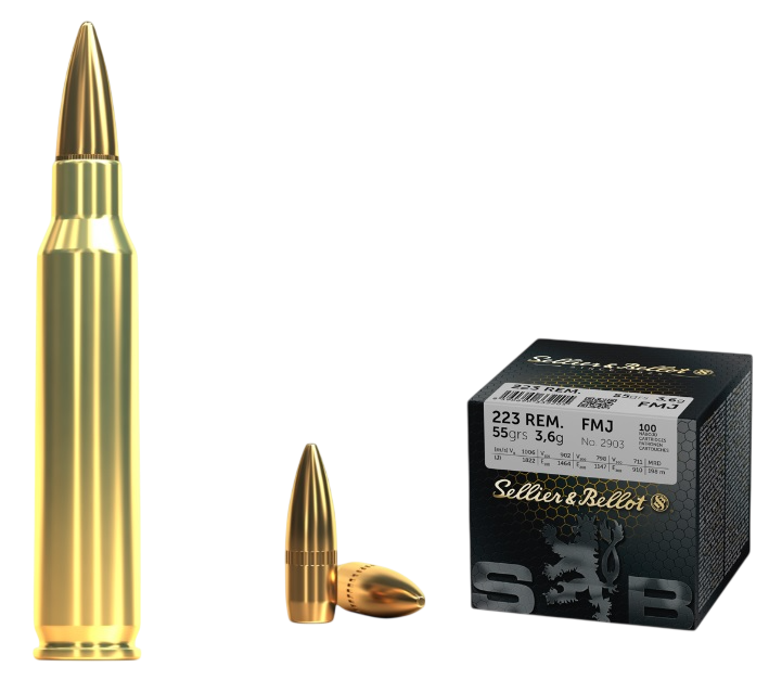 S&B 223 Rem. FMJ 55 grs