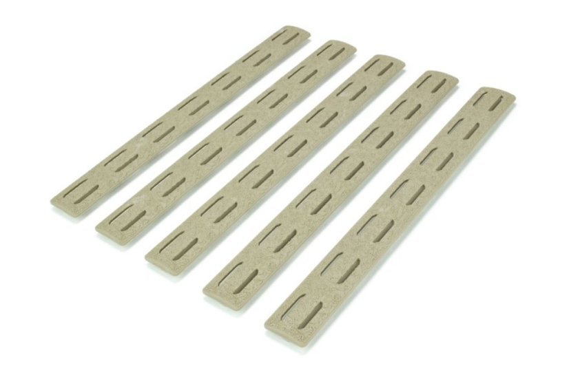 Krytky M-LOK lišty BCM, 5.5" - FDE