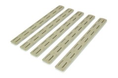Krytky M-LOK lišty BCM, 5.5" - FDE